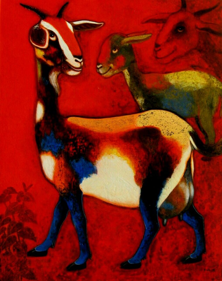 Goat canvas art