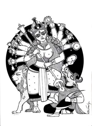 durga painting