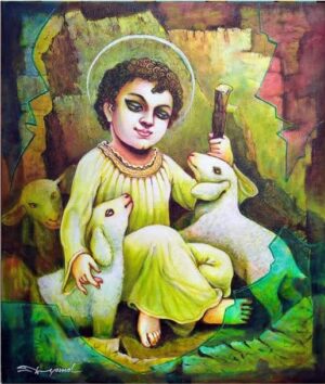Baby Jesus Painting