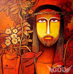 Jesus Christ acrylic painting