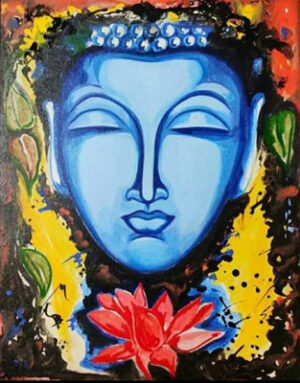 Gautam Buddha Peace Painting