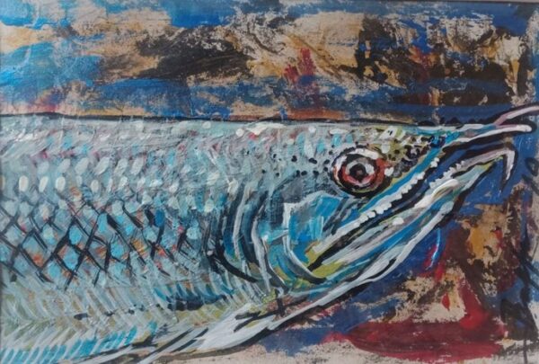 Blue Arowana Painting