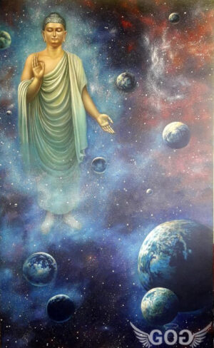 large buddha painting