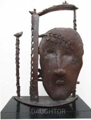 Metal Face Sculpture Timeless Art