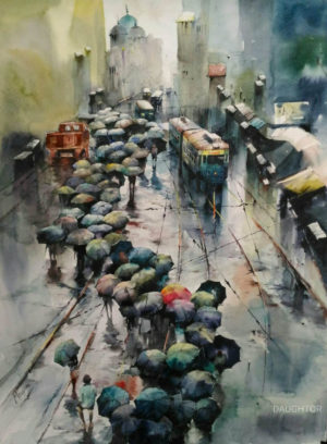indian cityscape painting