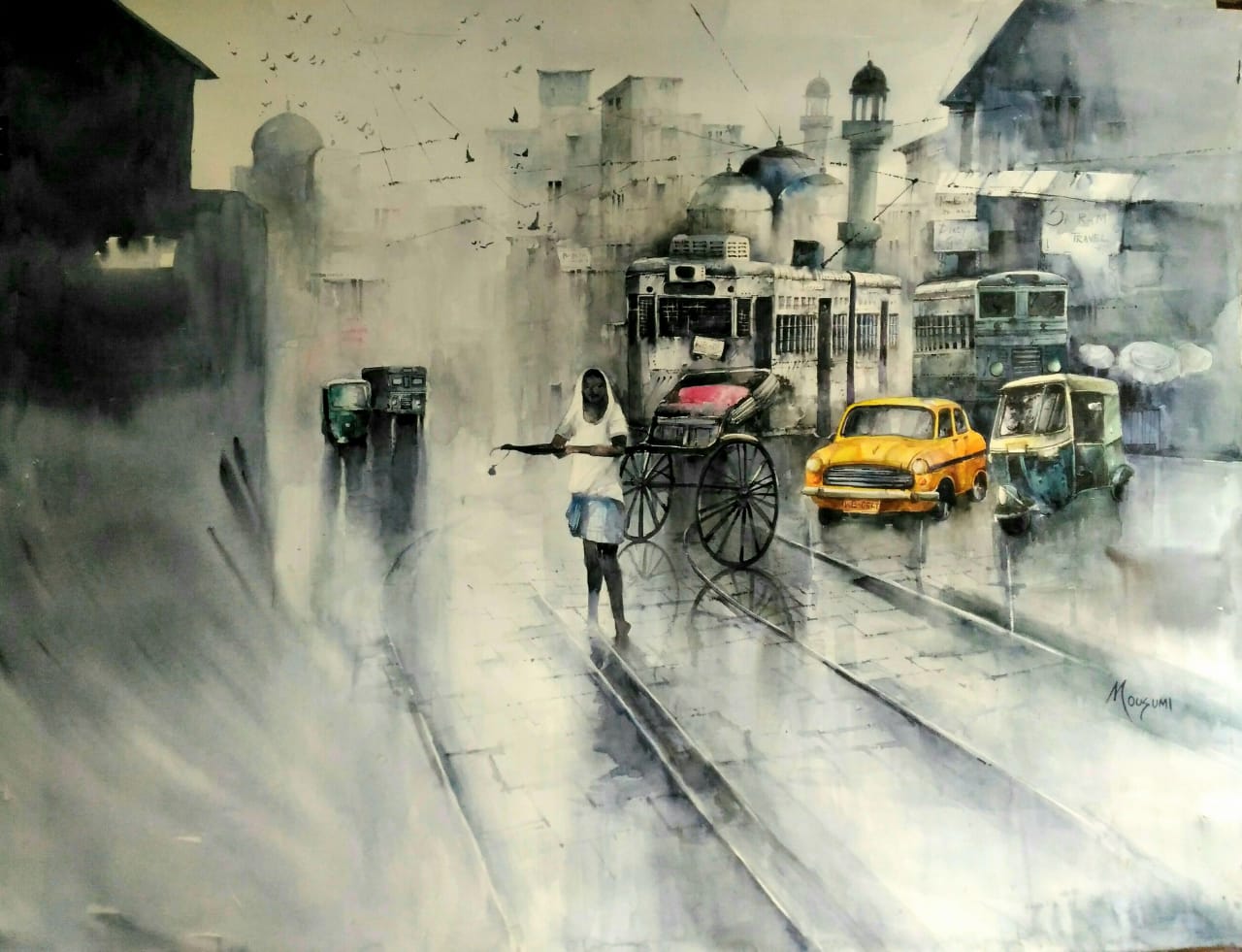 Kolkata city - Sruthi creations - Paintings & Prints, Buildings &  Architecture, City, Cities - ArtPal
