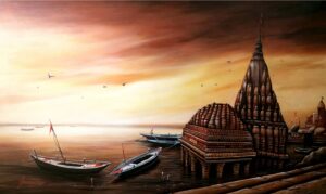 Varanasi-ghat-art work