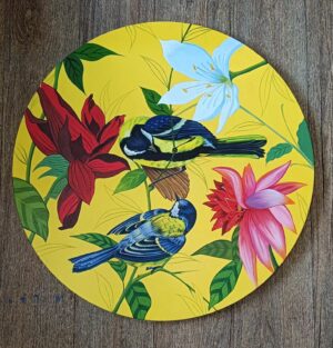 Colorful Birds and Flowers Painting