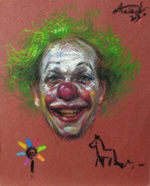 Colorful Joker Face Paint