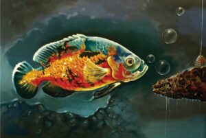 Acrylic on Canvas | Acrylic Painting of Fish