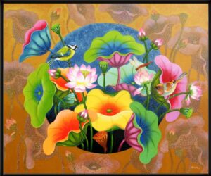 Lotus Flower Painting