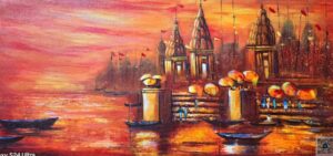 Modern Art Banaras Ghat Painting