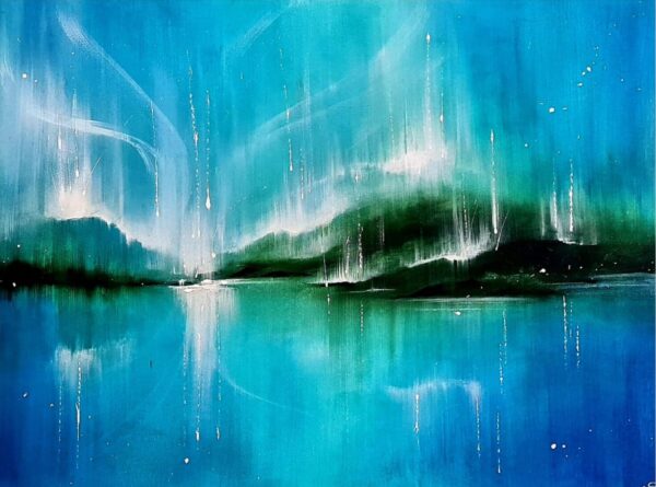 Abstract Painting with Acrylic