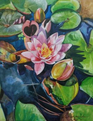 Painting Lilies in Watercolour