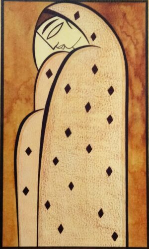 Abstract Indian Woman Art