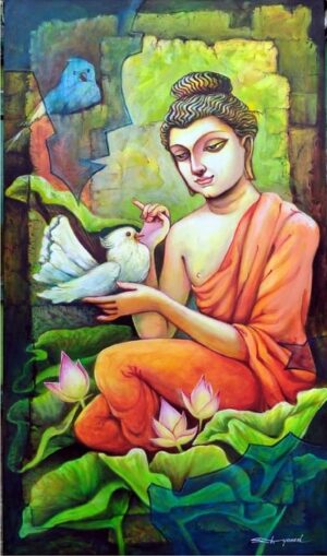 Buddha wall painting