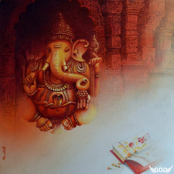 Colored Ganesha Painting