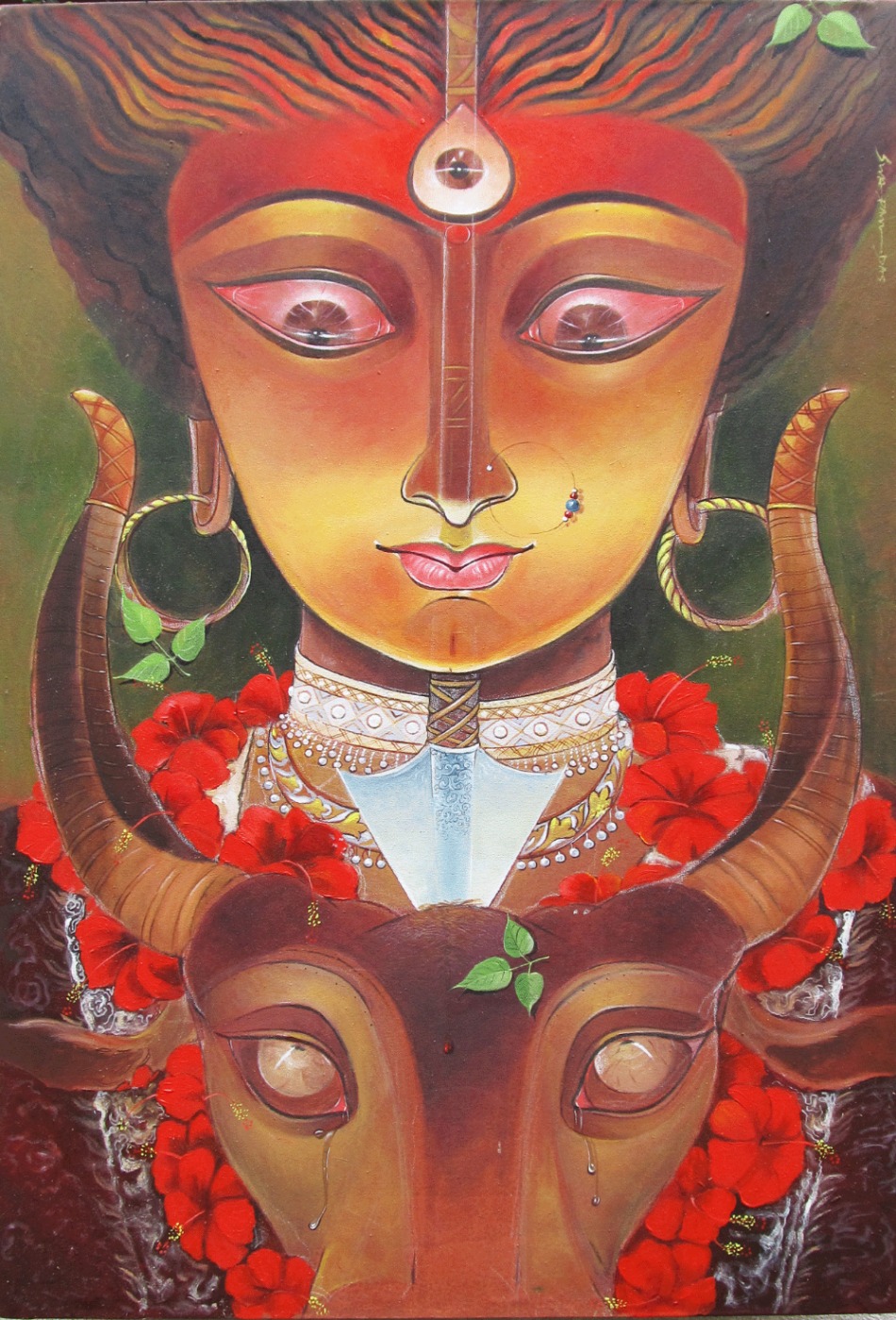 Durga Painting on canvas