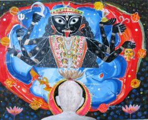 Darshan to Ramkrishna | Maa Kali painting