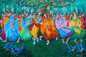 Radha Krishna Ras Leela Painting