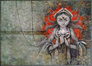 Durga Painting on Canvas