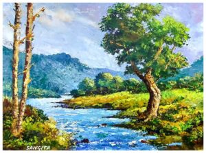 Palette Knife Nature Painting