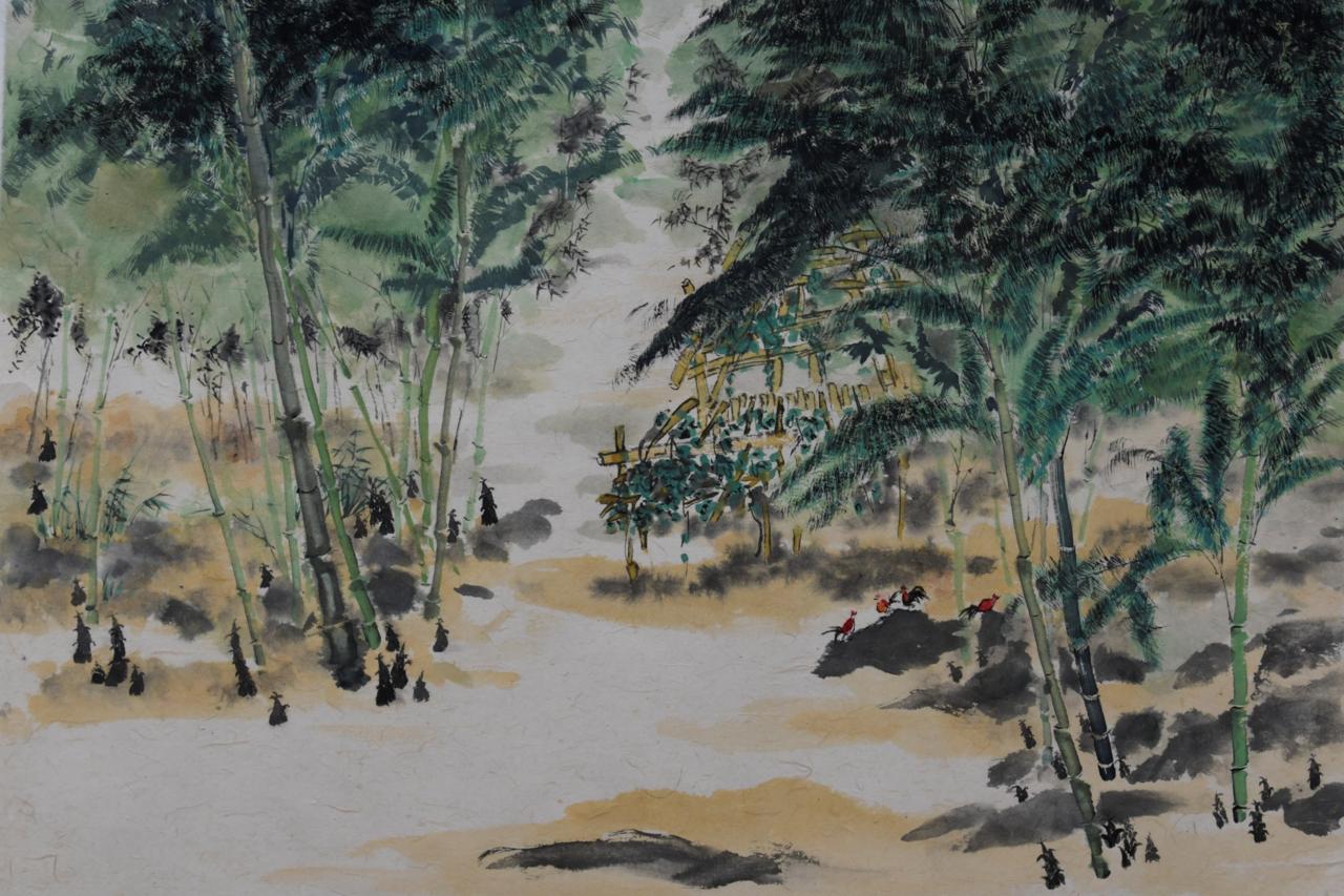 Bamboo Ink Painting