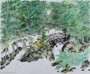 Chinese Ink Framed Painting