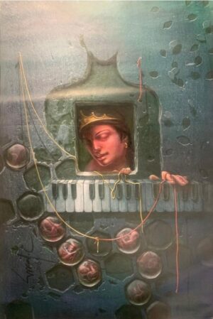 In My Heart Acrylic Painting