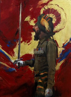 Indian Soldier Painting