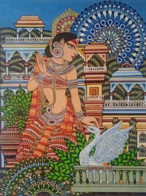 Indian Folk Art Woman