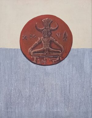 Indus Valley Stamp Seal Acrylic Canvas Art
